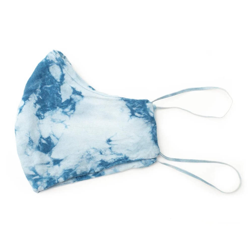 Outerknown Indigo Tie-Dye Mask 3-Pack - Indigo / O/S